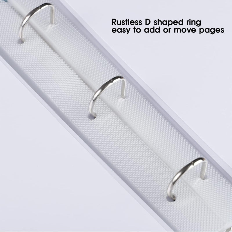 1DOT2 8.5x11 Inch Large 3 Ring DIY Scrapbook Photo Album with 30 Plastic Sleeves 60 Pages Blank Scrapbooks, 8.5 x 11 Scrap Book Albums for Baby Travel Wedding Graduation kids (Sage Green) - Image 5
